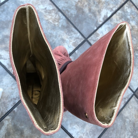 Just Cavelli Yoda 17 Fringe Platform Suede Heeled Boots - Picture 8 of 12